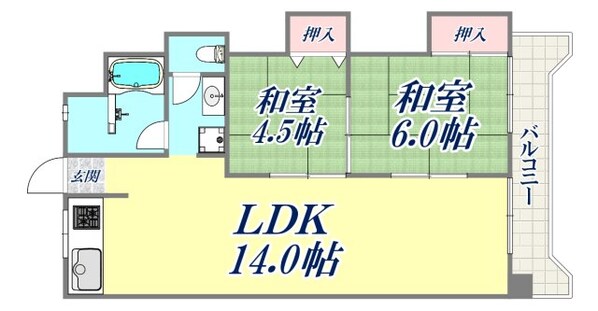 ガーデンハイツ魚崎の物件間取画像